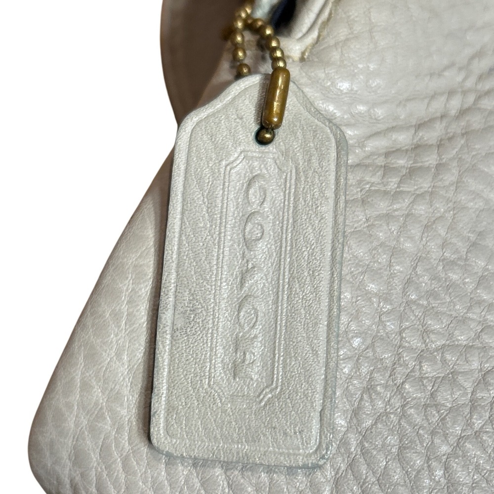 VTG Coach Sonoma Double Zip Purse w Shoulder Strap Sand Beige 10.5" x 8" x‎ 4.5" - Picture 5 of 12